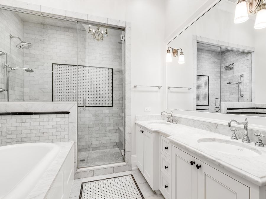 Carrara White Marble Bathroom