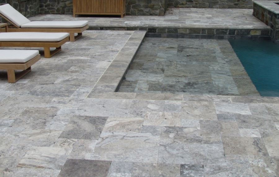 Travertine floors for swimming pools Travertine floors for swimming pools