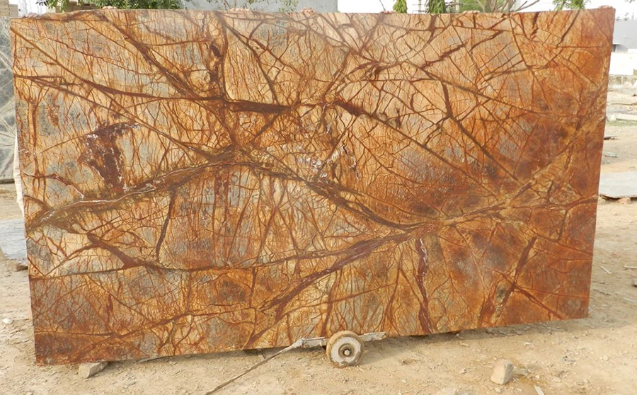 Rainforest Brown Marble Slab