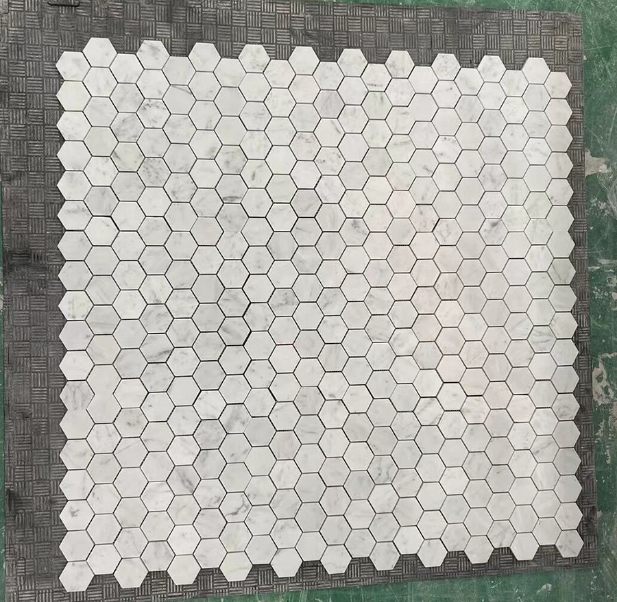 Italian Carrara Marble Mosaic 02