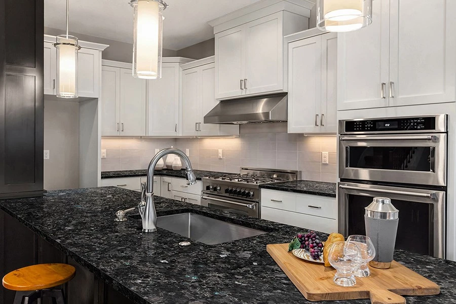 Volga Blue Granite Kitchen 1 Volga Blue Granite Kitchen 1