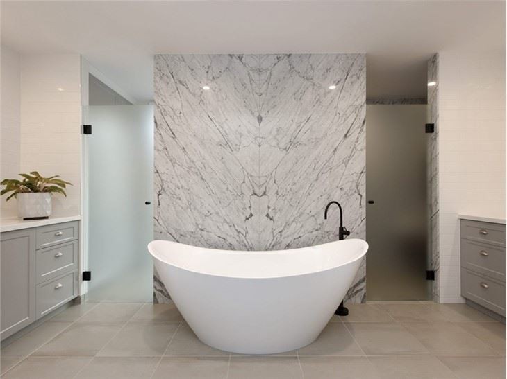 Bianco Carrara Marble Bathroom