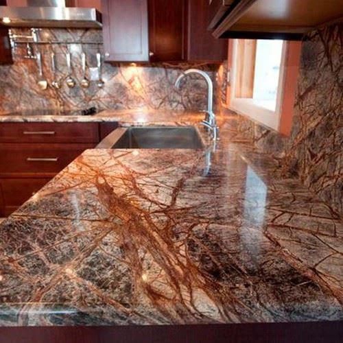Rainforest Brown Marble Countertop